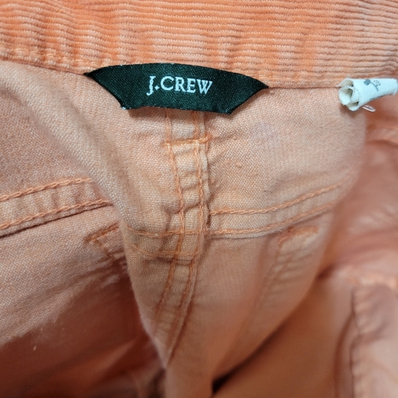 J.Crew Champagne Color Toothpick Corduroy Ankle Zippers Skinny Straight Jeans 28 - Picture 6 of 7